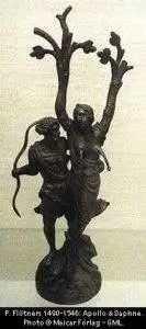 P. Flötners (1490-1546): Apollo en Daphne